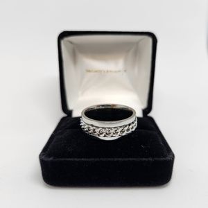 New Stylish Stainless Steel Spinner Chain Ring Band